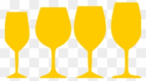 Orange Wine Glasses Contemporary Clip Art At Clker - Wine Glass Png Graphic