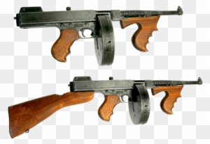 Gun,thompson Submachine Gun,butt,disk - Mobsters Gun