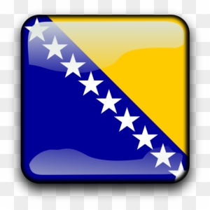 Similar Clip Art - Flag Of Bosnia And Herzegovina