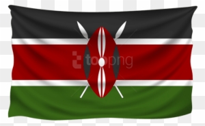 Free Png Download Kenya Wrinkled Flag Clipart Png Photo - Kenya Flag