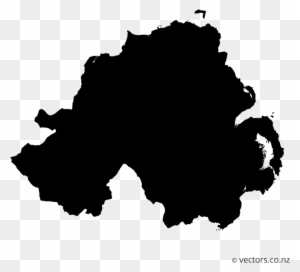 Blank Vector Map Of Northern Ireland - Northern Ireland Map Vector