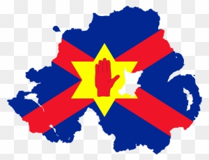 Flag Map Of Northern Ireland - Northern Ireland Map Vector
