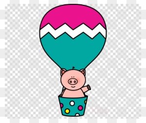 Hot Air Balloons With Animal Clipart Clip Art - Cute Hot Air Balloon Clipart