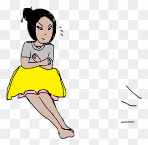 Girl, Character, Watch Tv, Control - Watch Tv Cartoon Pixabay
