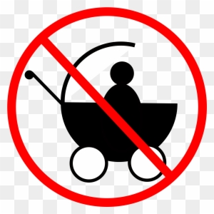 No Baby Carriage - No Babies Clipart