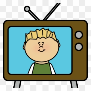 child watching tv clip art - watching tv clipart