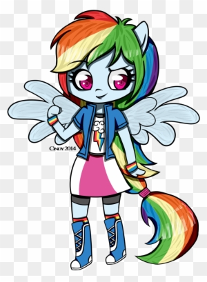 Rainbow Dash My Little Pony - Draw Equestria Girl Rainbow Dash