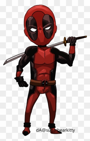 Deadpool By Sugarbearkitty Deadpool And Spider Man Chibi Png Free Transparent Png Clipart Images Download