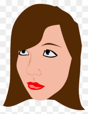 Pretty Brown Haired Girls Clipart