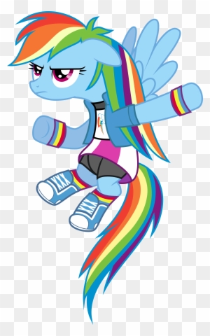 Girl Rainbow Cliparts - Rainbow Dash Equestria Girls Pony