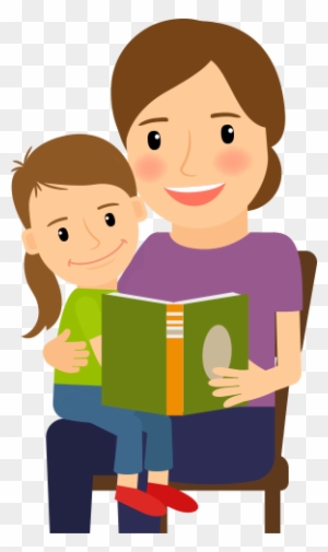 Children's Access To Print Materials And Education - Mom Reading To Child Clipart