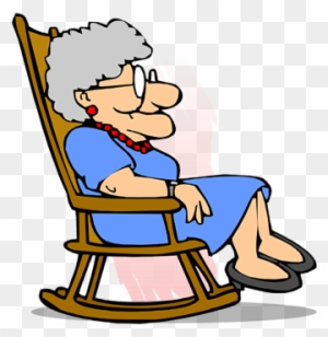 Old Lady Rocking Chair Gif