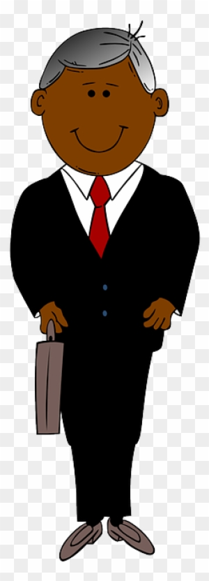 Briefcase, Man, Suit, Businessman, Tie - Cartoon Man In Suit