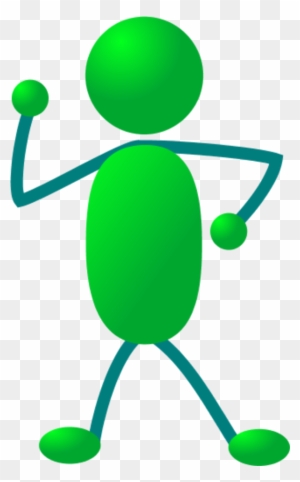 Stick Man Figure Dancing - Stick People Clip Art