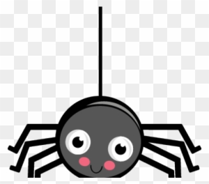 Spider Web Clipart Cute - Hanging Spider Clip Art