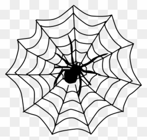 Info - Spider In Web Clipart