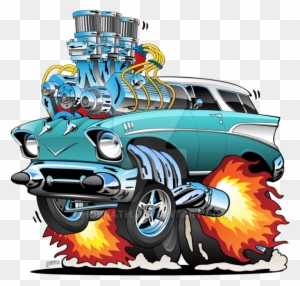 600 X 572 2 - Muscle Car Hot Rod Cartoon Car