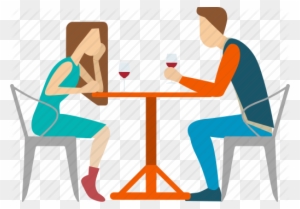 Date Clipart Dinner Date - Romantic Dinner Icon Png