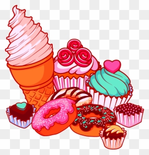 Cupcake Clipart Donut - Imagenes De Postres Animados - Free Transparent