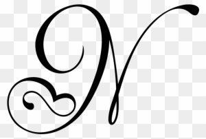 Download Svg Fancy Cursive Letter N Free Transparent Png Clipart Images Download