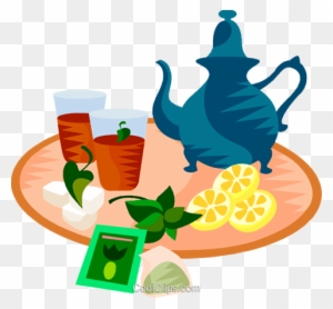 Mint Clipart Animated - Afternoon Tea Party Cartoon