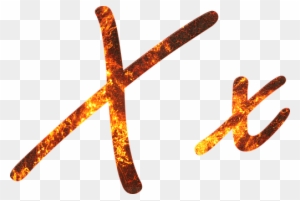 Letter, X, Fire, Embers, Lava, Font - Letter X On Fire Png