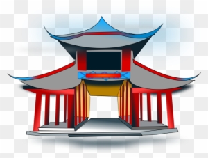 Castle Clipart Chinese - Chinese Temple Clipart