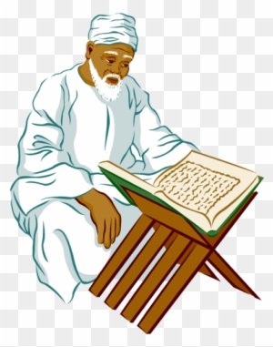 Free Png Person Islamic Clipart Png Images Transparent - Muslim Reading Quran Clipart