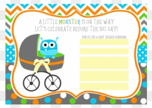 Error Message - Little Monster Baby Shower Invitations