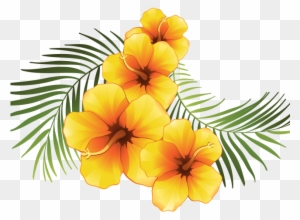 Exotic Clipart Moana - Yellow Hibiscus Clip Art