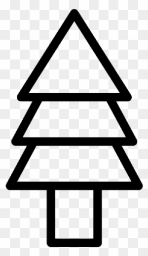 Christmas Tree Vector - Christmas Tree Made Of Triangles