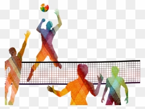Sport Clipart Volleyball - Silhouette Male Volleyball Player Png - Free ...