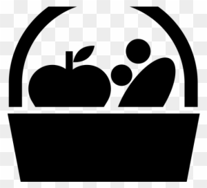 Vegetables Clipart Grocer - Fruit Basket Icon Png