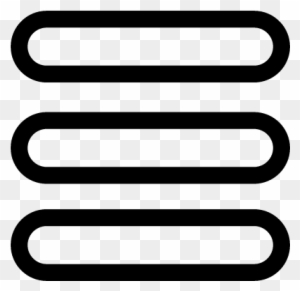 Menu Button Of Three Lines Outline ⋆ Free Vectors Logos - Menu Flat Icon
