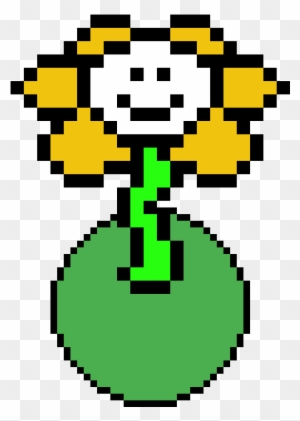 Howdy I M Flowey Undertale Flowey Pixel Art Grid Free Transparent Png Clipart Images Download