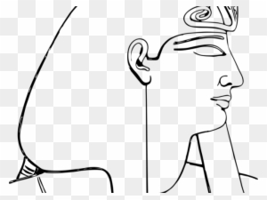 History Clipart Pharaoh - Line Art