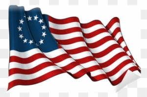 American Flag Waving Vector Free