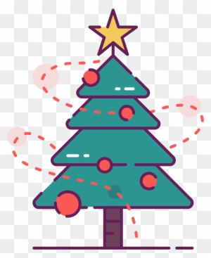 Decorated Christmas Tree Clip Art Free Hq - Make A Christmas Tree Drawing
