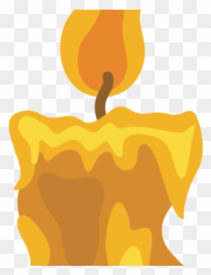 Melting Candle Clipart Flame Clip Art - Fire Candle Cartoon Png