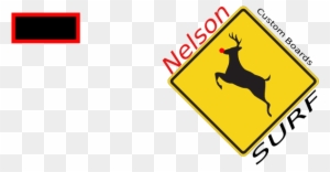 Deer Crossing Sign - Deer Crossing Sign - Free Transparent PNG Clipart ...