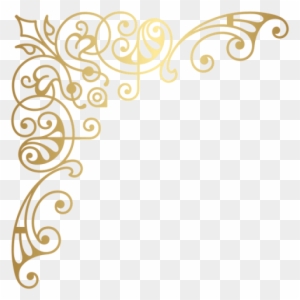 Download Decorative Clipart Png Transparent Background - Gold Corner Border Designs