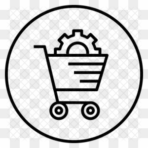 Carts Clipart Coloring - Ecommerce Development Icon