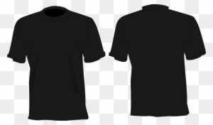 Camisa Preta Frente E Costas Png - Black Shirt Front Back - Free ...