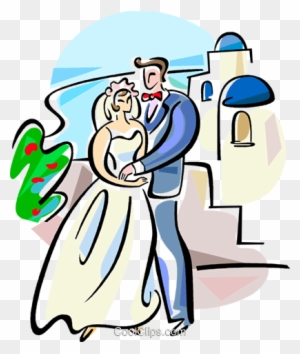 Greek Wedding Royalty Vector Clip Art Vc - Greek Wedding Cartoon - Free  Transparent PNG Clipart Images Download