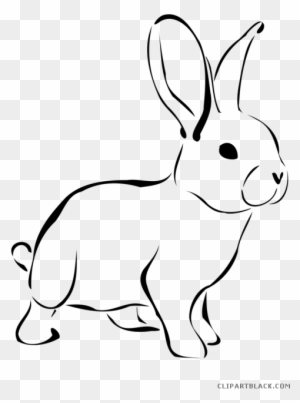 Rabbit Animal Free Black - Easter Bunny Clip Art Black And White