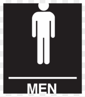 Bathroom Clipart Men's - Mens Bathroom Sign Png