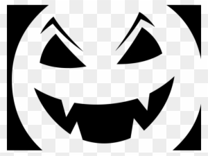 Evil Clipart Jack O Lantern - Pumpkin Scary Face Stencil
