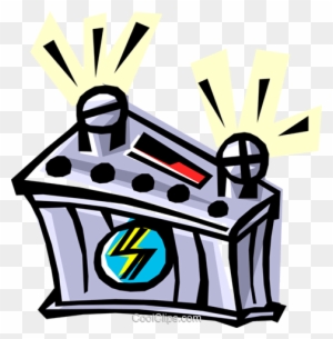 Battery Clipart 12 Volt - Car Battery Charger Cartoon - Free Transparent  PNG Clipart Images Download