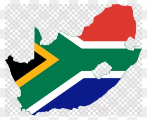 South Africa Flag Map Clipart Flag Of South Africa - South Africa Map Transparent