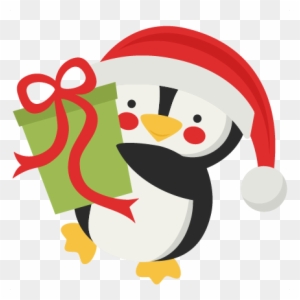 Winter Christmas Penguin Svg Scrapbook Cut File Cute - Clipart Penguin ...